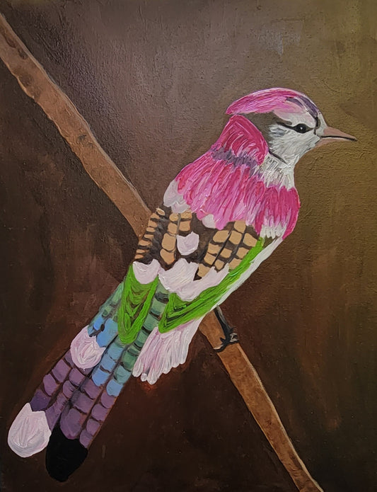 'RAINBOW BIRD"--Original Painting