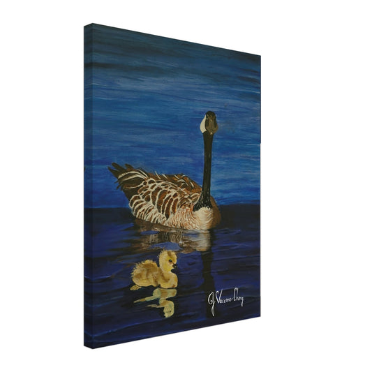 "OUT FOR A SWIM"--Canvas Print