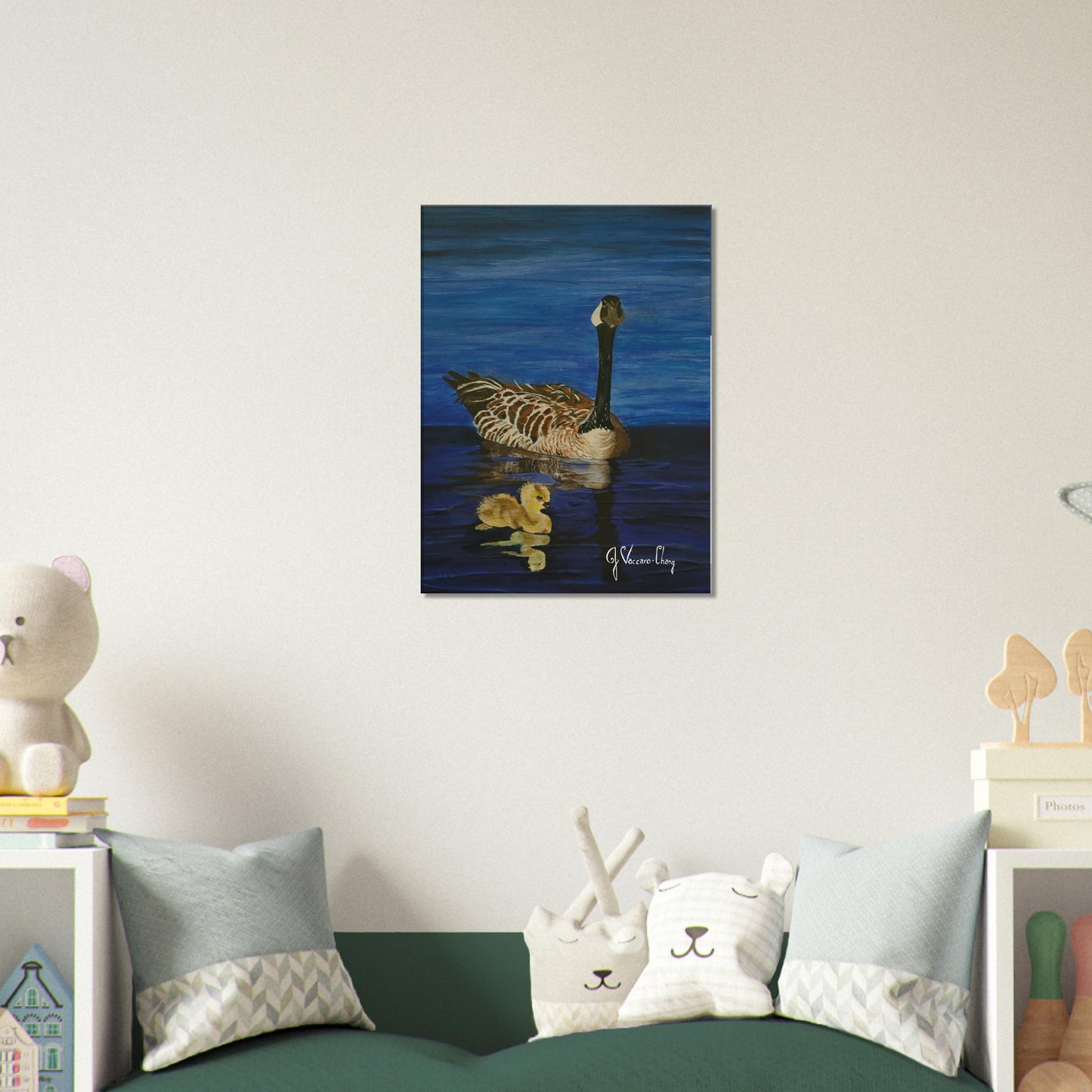 "OUT FOR A SWIM"--Canvas Print