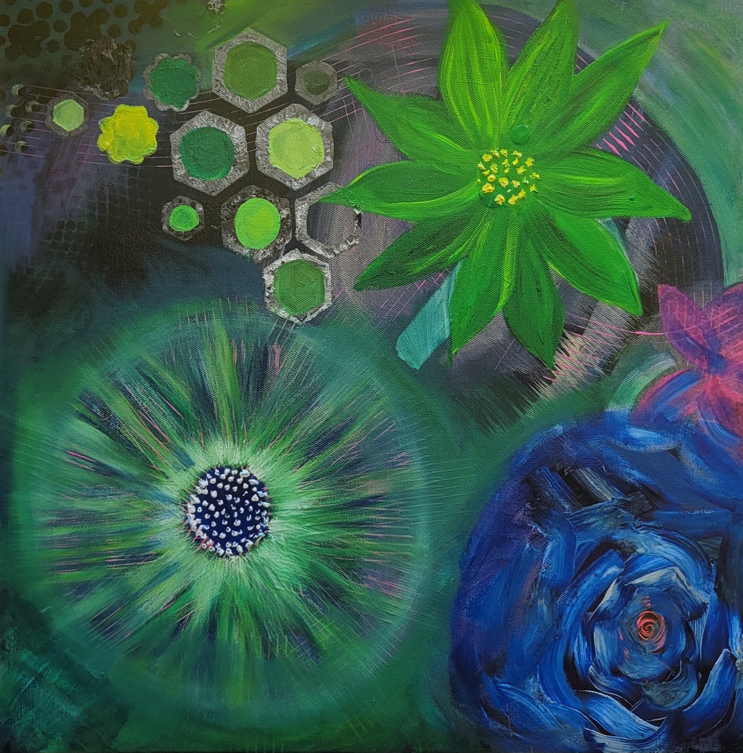 "FRESH BLOOMS"--Original Painting