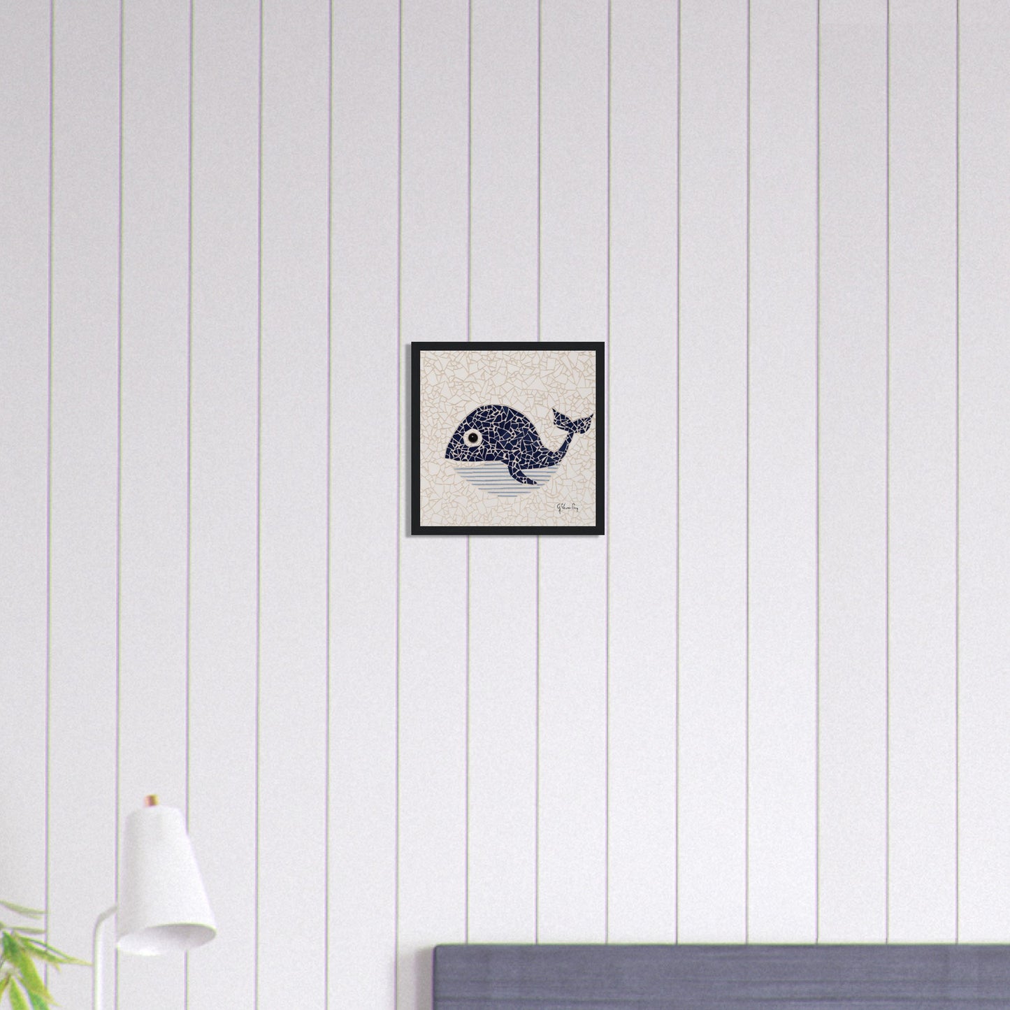 "DALE THE BLUE WHALE"--Framed Print