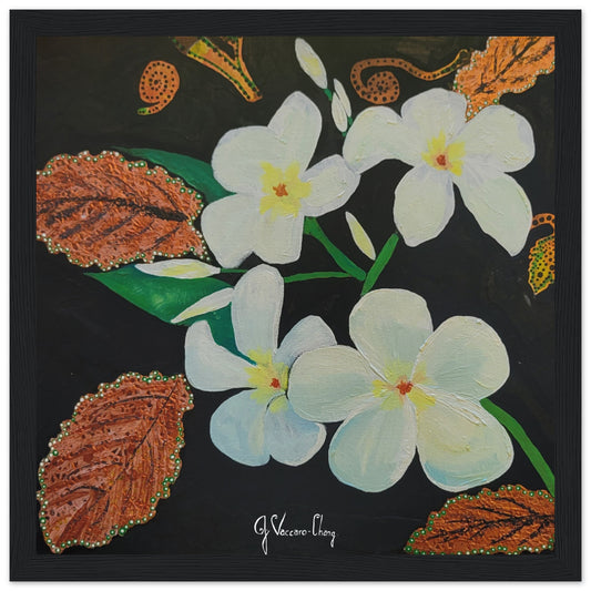 "PLUMERIA"--Framed Print