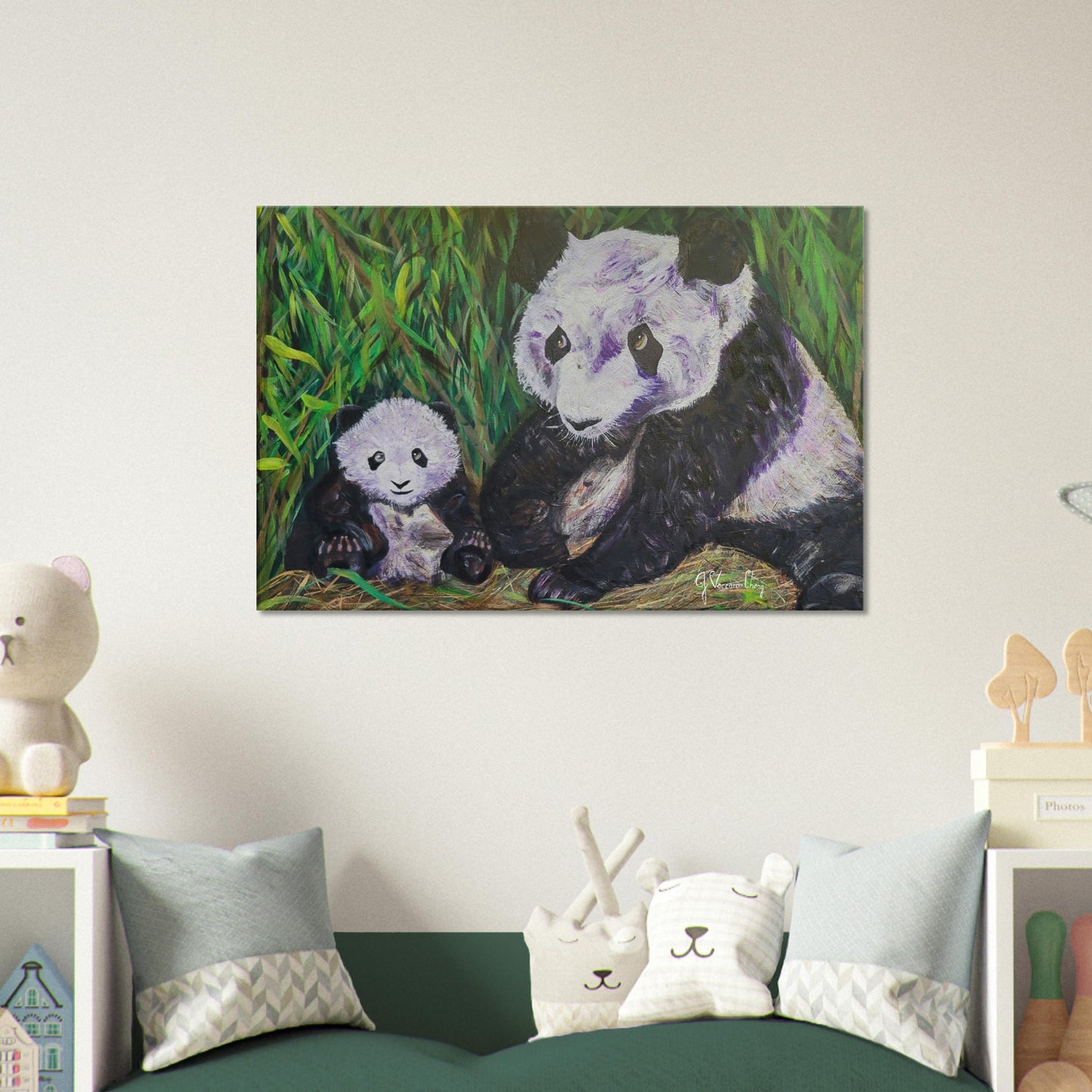 "HANGING OUT TOGETHER"--Canvas Print