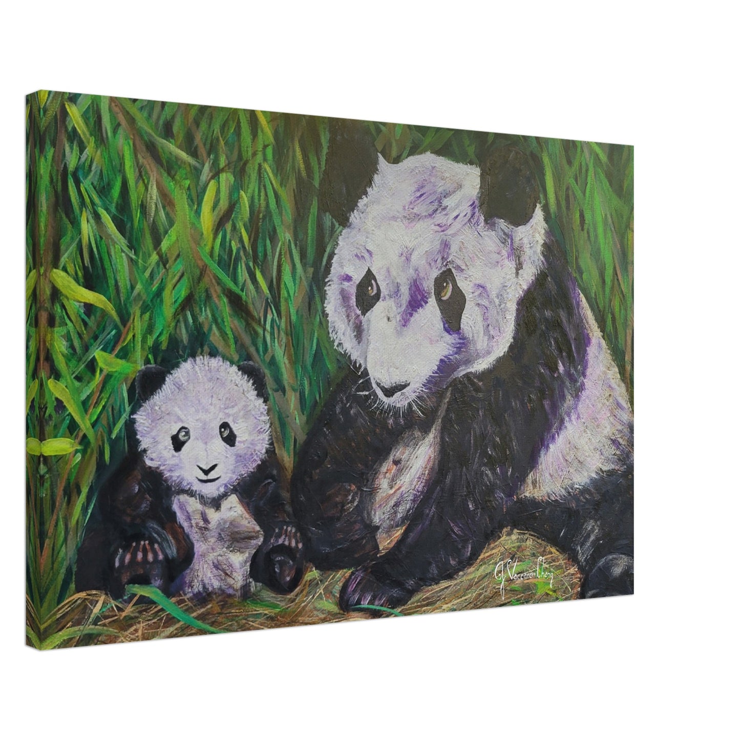 "HANGING OUT TOGETHER"--Canvas Print