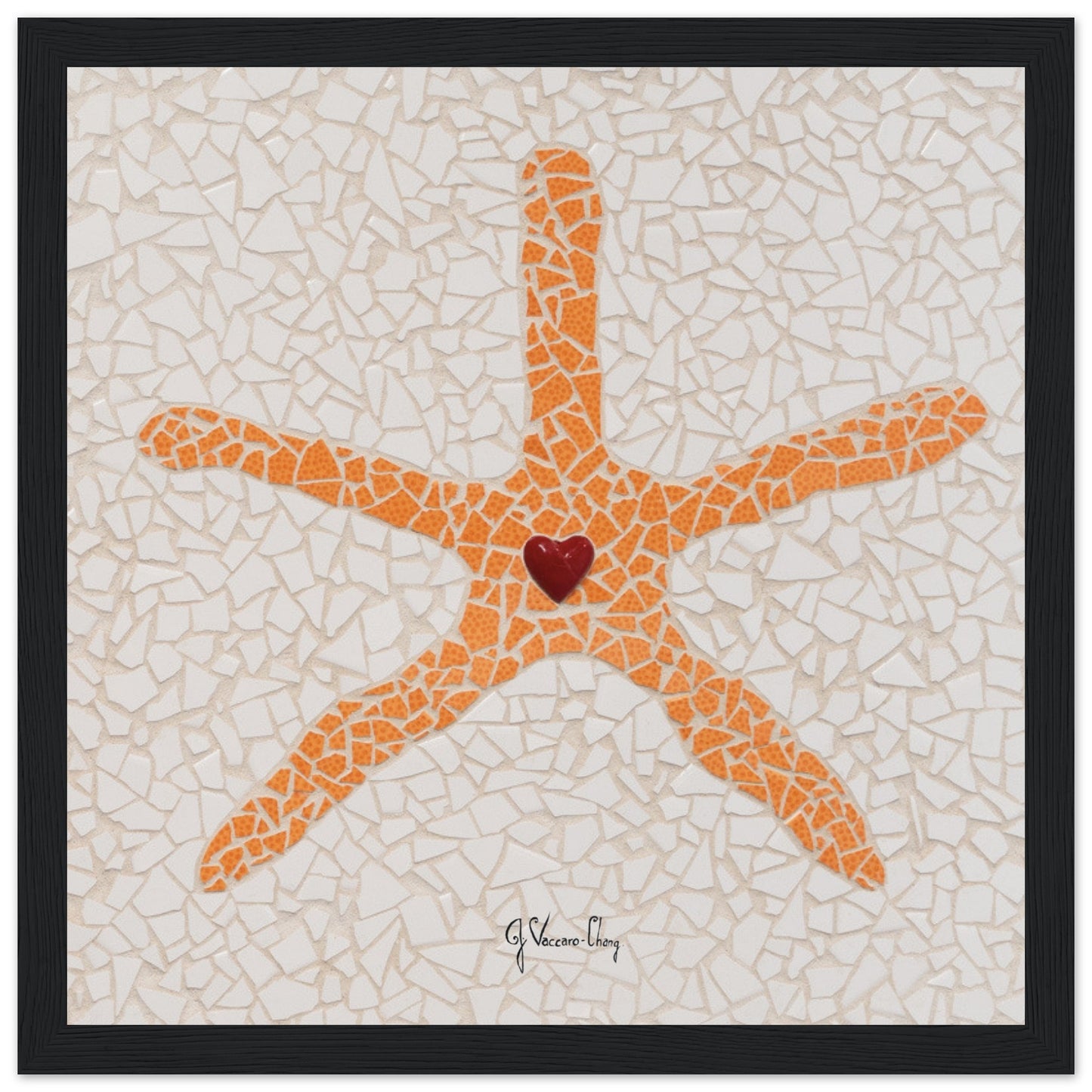 "STELLA THE ORANGE SEA STAR"--Framed Print