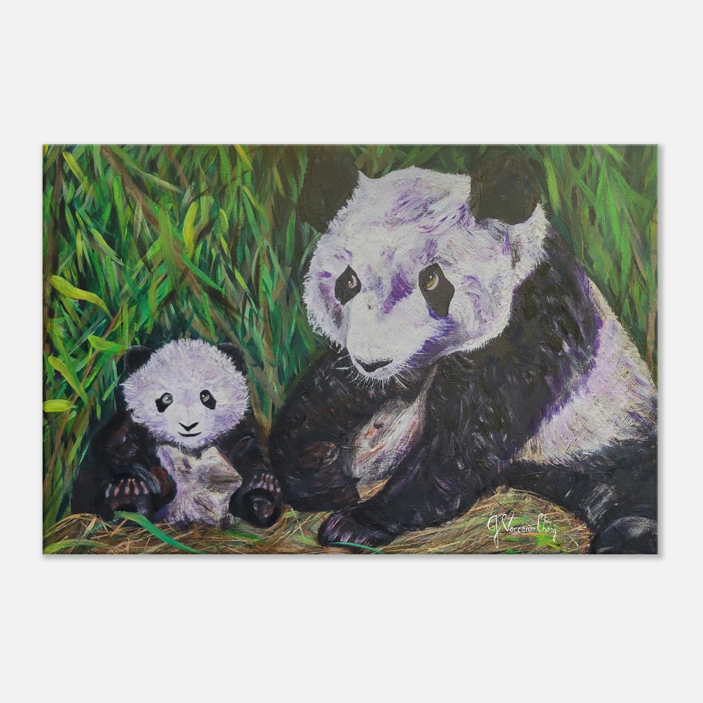 "HANGING OUT TOGETHER"--Canvas Print