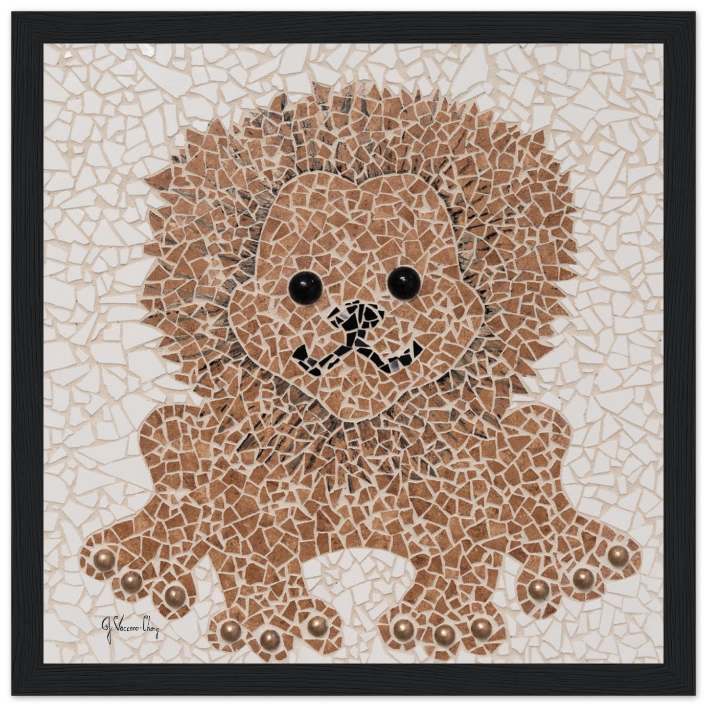 "LIONEL THE BROWN LION"--Framed Print