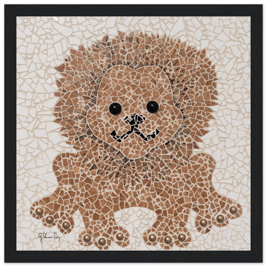 "LIONEL THE BROWN LION"--Framed Print