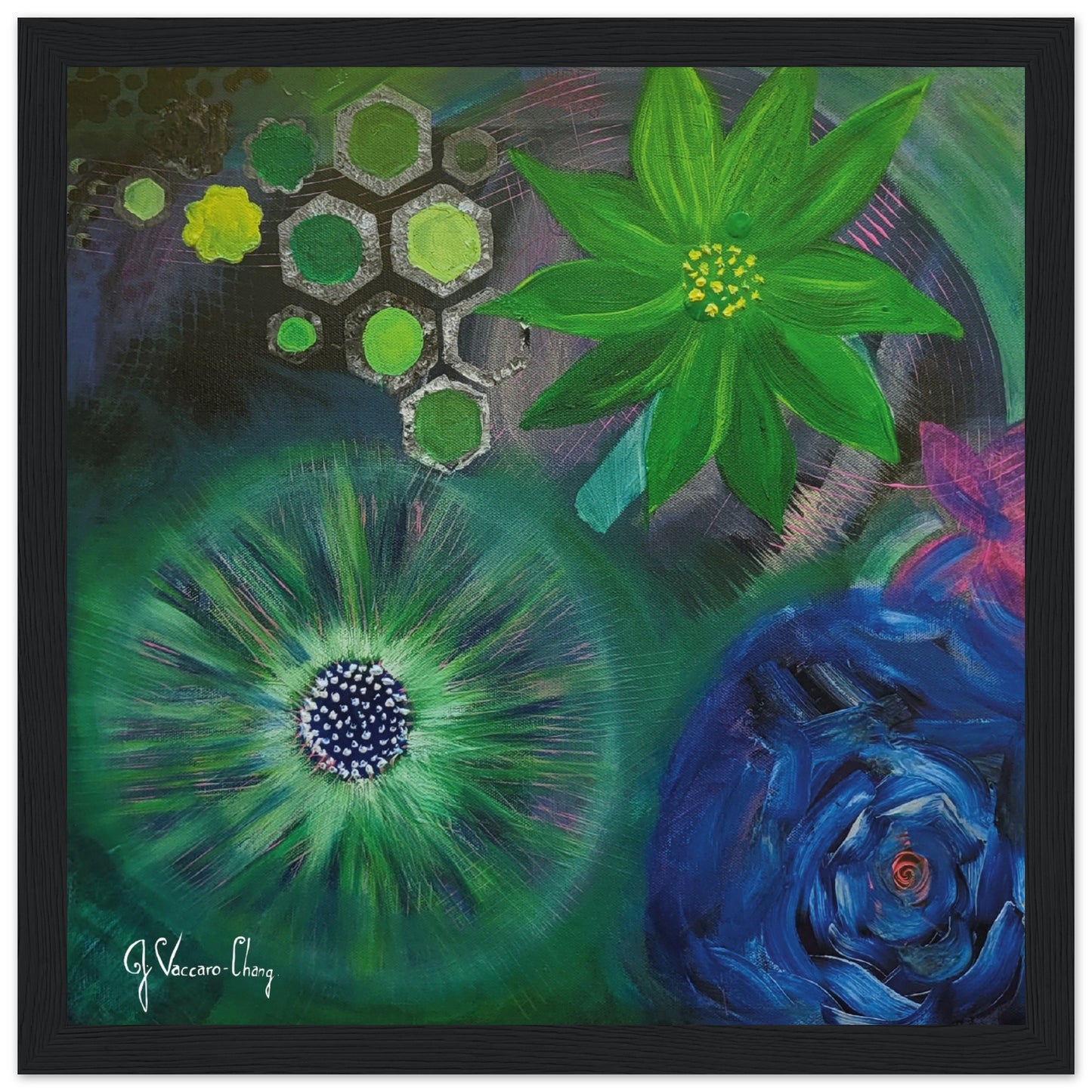 "FRESH BLOOMS"--Framed Print