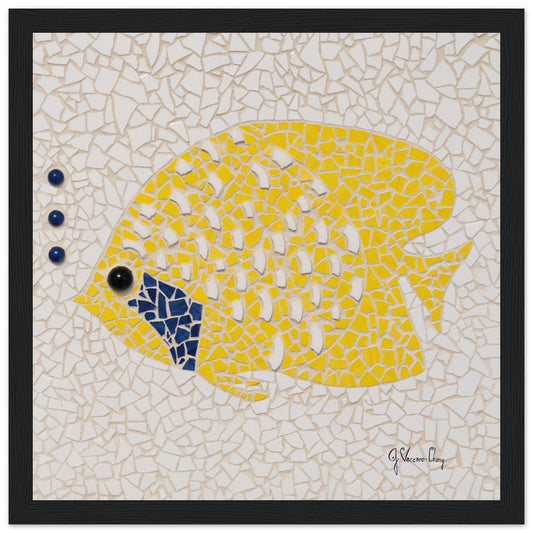 "FINN THE YELLOW FISH"--Framed print