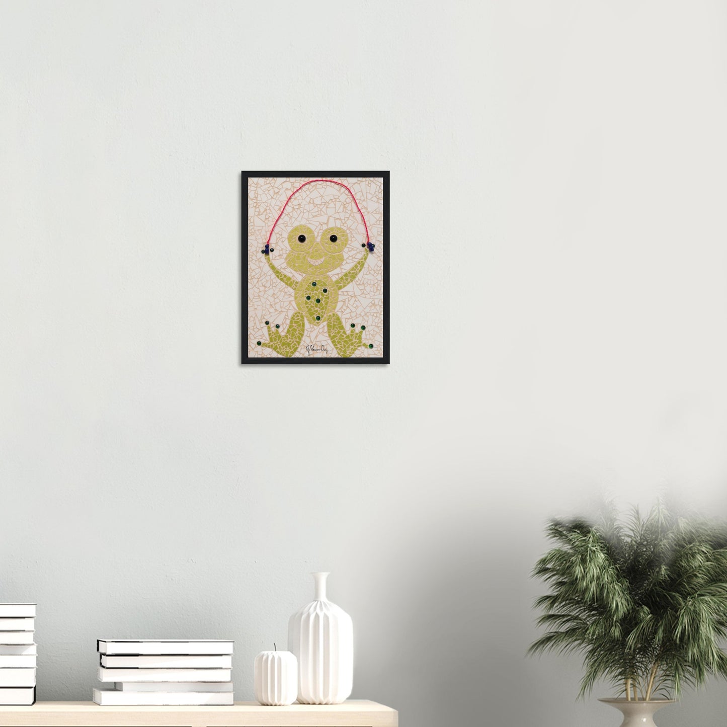 "FREDDIE THE GREEN FROG"--Framed Print